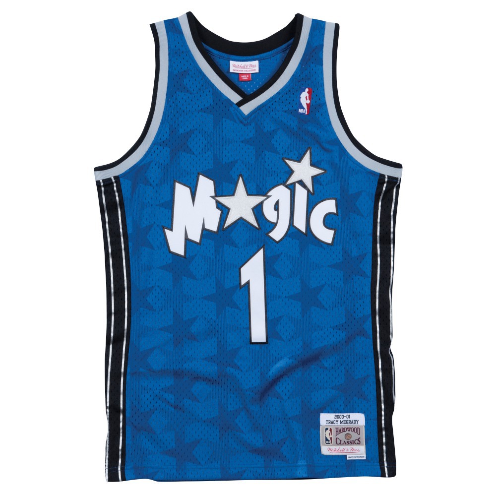 免運！NBA球衣 Tracy McGrady 魔術復古藍暗星 MN Swingman 球迷版 全新含吊牌 T-Mac