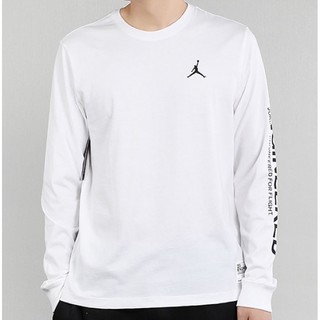 AIR JORDAN 男款 白色 衛衣 長袖 大學T 款號：AT8814-100