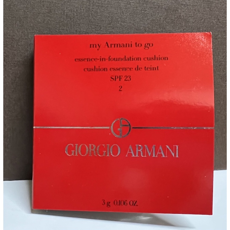 GIORGIO ARMANI 亞曼尼 完美絲絨持久氣墊粉餅 #2 3g