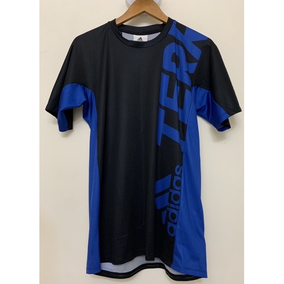 Adidas Terrex White mountaineering 聯名 藍色 機能 短袖 上衣