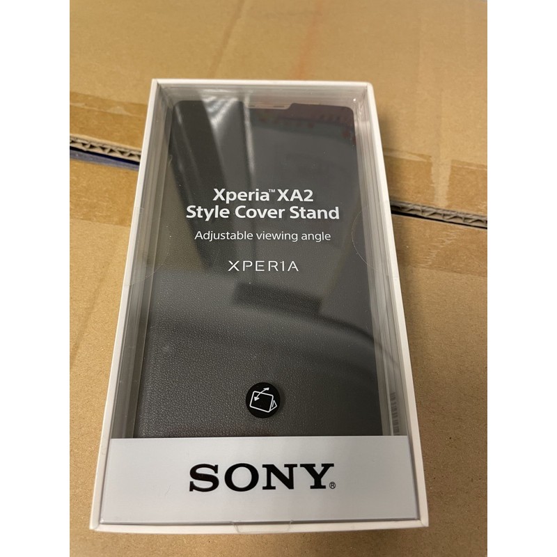 SONY XA2原廠皮套 黑 全新 SCSH10 後背蓋五個