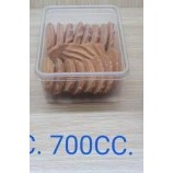 台灣製  700CC餅乾盒加PET上蓋(5入)