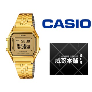 【威哥本舖】Casio台灣原廠公司貨 LA680WGA-9 復古型淑女防水電子錶 LA680WGA