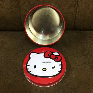 hello kitty鐵盒 存錢筒 收納罐 飾品收納盒（紅色）