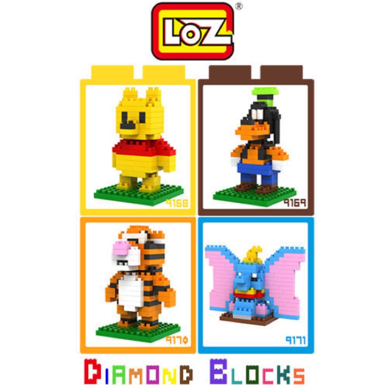 現貨-LOZ 迷你鑽石小積木 迪士尼 / 小熊維尼 系列 樂高式 組合玩具 益智玩具 原廠正版 大盒款