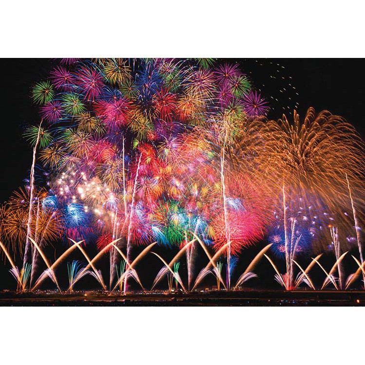 協泰拼圖 現貨bev 31 470 日本風景新潟長岡煙火秀花火夜景夜光效果1000片 蝦皮購物