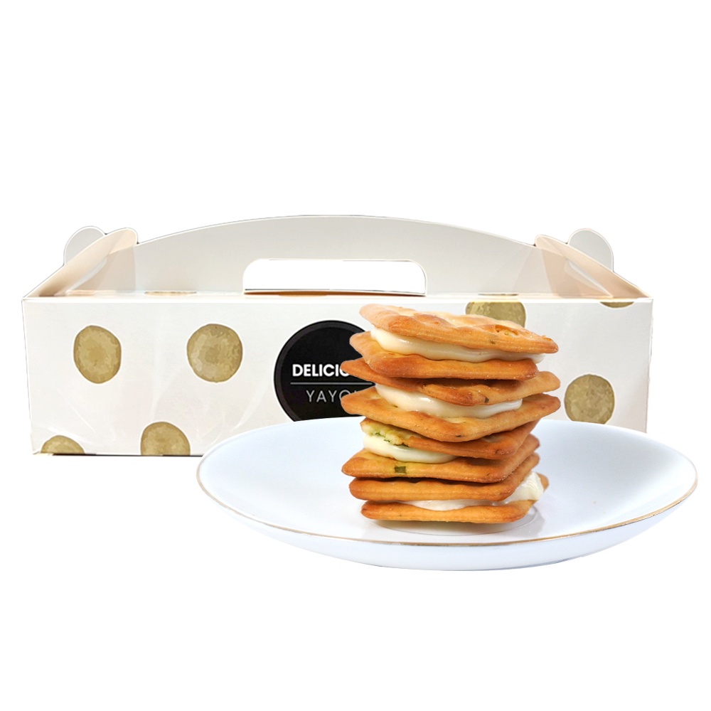 【品鮮生活】法式青蔥牛軋餅 12片盒裝 (單片包)