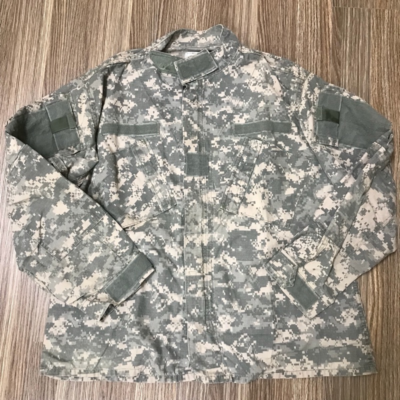 US Army 美軍品公發數位迷彩戰鬥服軍裝立領外套夾克城市生存遊戲 L號 180著用圖