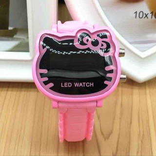 {高品質} Hello Kitty矽膠手錶 LED電子錶 可愛卡通手錶 女錶 石英手錶 時尚休閒錶 學生 交換禮物