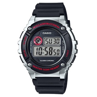 【CASIO】卡西歐運動熱賣錶款W-216H W-216H-1C 防水50米 台灣公司貨保固一年