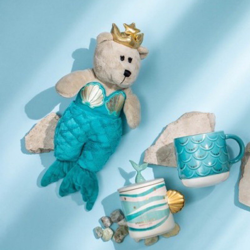 星巴克 人魚熊 🐻 皇冠 👑 熊寶寶 週年 玩具熊