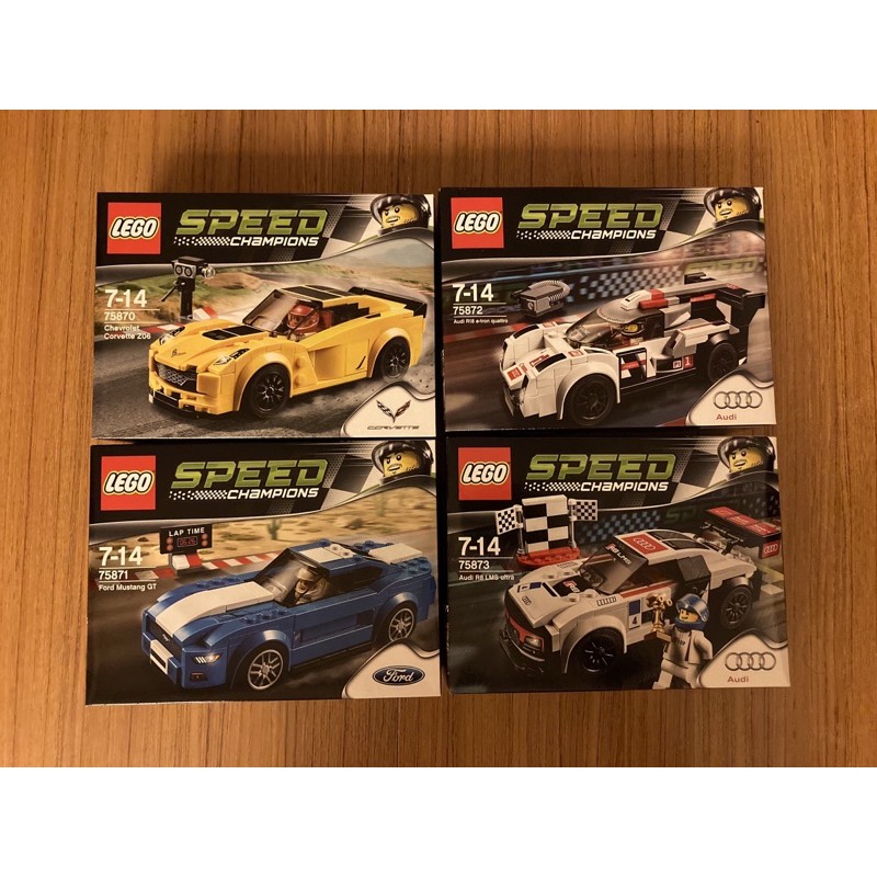 LEGO 75870 75871 75872 75873 Speed Champions 系列 四盒