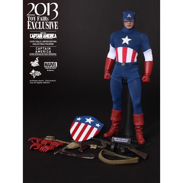 HOT TOYS 1/6 人偶 MMS205 美國隊長 勞軍版 Star Spangled Man Version