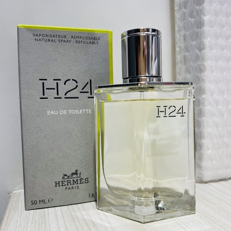 【Hermes 愛馬仕】 H24 淡香水 2021 新香 男香 50ml（H24灰盒綠框）