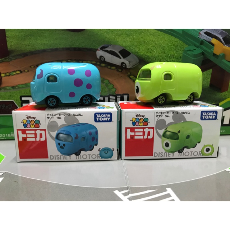 【出清】Tomica 多美 迪士尼 Tsum Tsum 疊疊樂 毛怪、大眼怪（盒損）