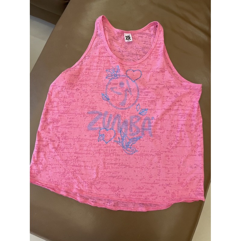 二手 Zumba ®Wear粉紅色背心/九成新/Size:L