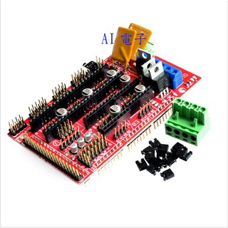 【AI電子】*(4-3)3D印表機 Reprap Ramps 1.4 控制板 擴展板 控制介面 MendelPrusa
