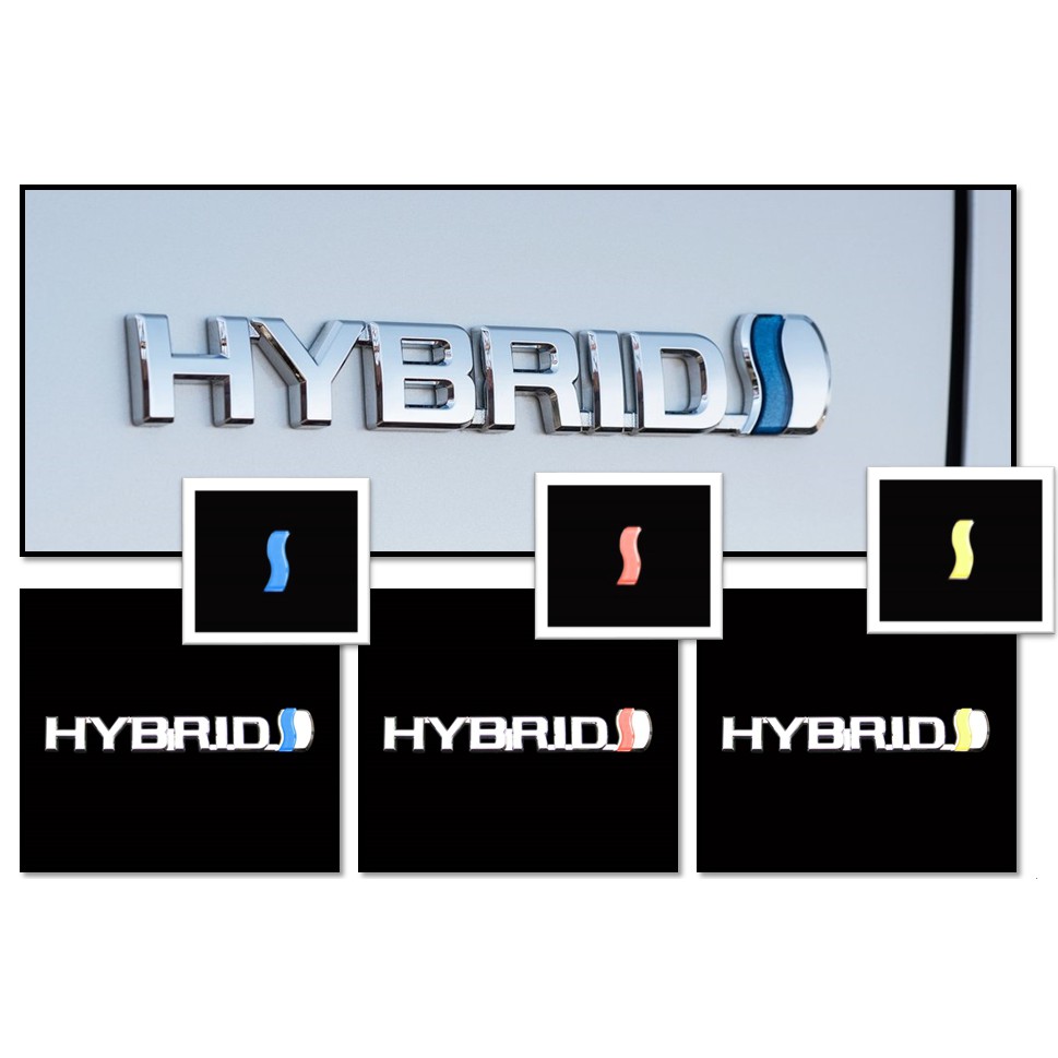 創意第一 Toyota HYBRID HYBRIDS 超質感 鍍鉻車身字貼 字標 車標 同原廠樣式 尺寸15*2.4公分