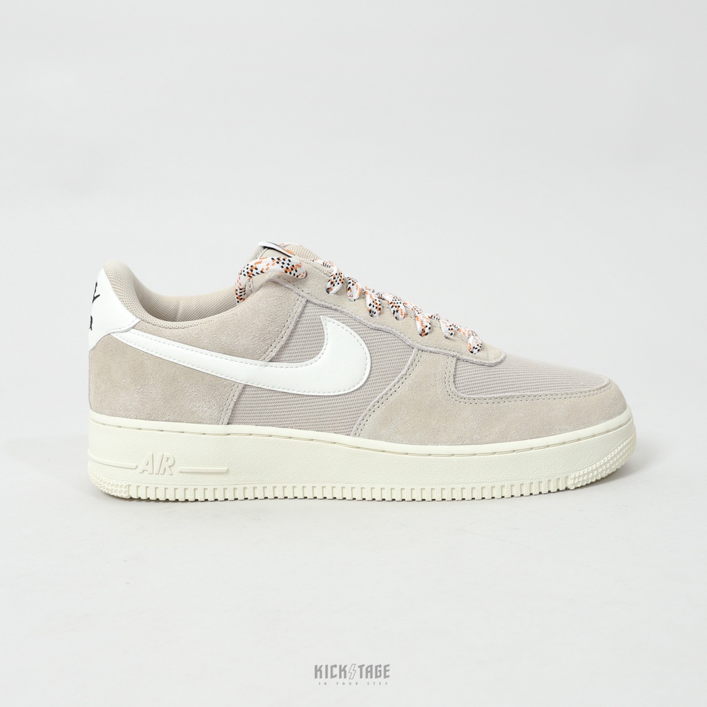 NIKE AIR FORCE 1 LOW 米色 沙色 淺卡其 麻布拼接 復古 休閒鞋 AF1【DO9801-200】