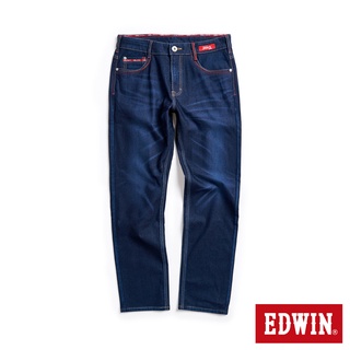 EDWIN 東京紅360°迦績彈力機能中直筒牛仔褲(原藍磨)-男款