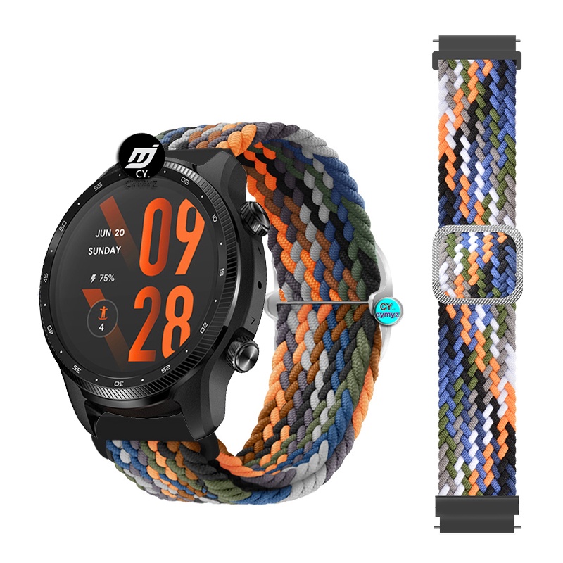 新款 Ticwatch Pro 3 Ultra 錶帶 尼龍錶帶 運動腕帶 Ticwatch Pro 3 錶帶 編織錶帶