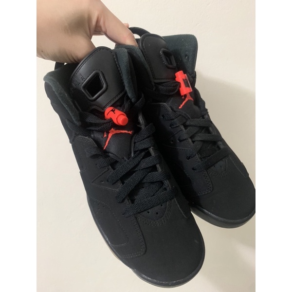 《二手轉賣✨》Nike Air Jordan6 Black lnfrared AJ6 黑紅 大魔王 球鞋 喬丹 23.5