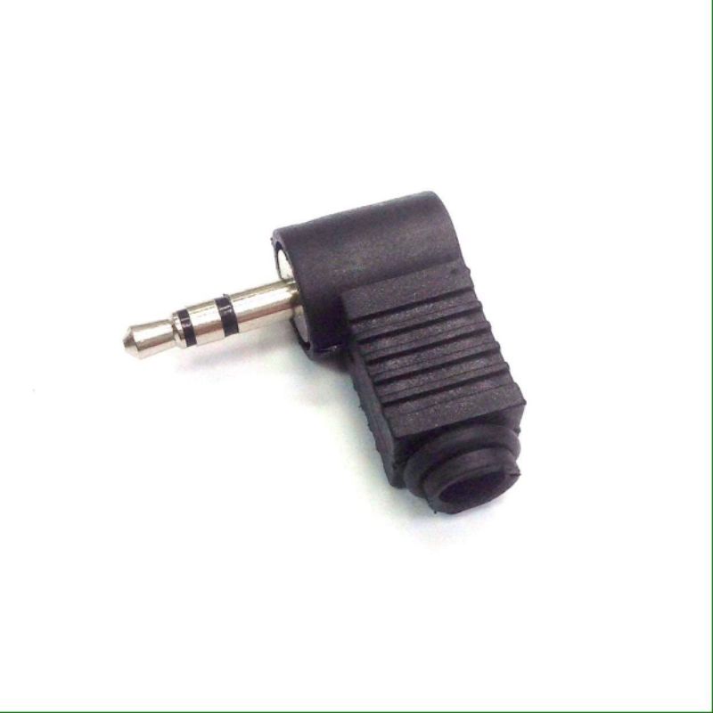 L型 3.5立體焊接頭 3.5mm立體耳機焊接頭 3.5耳機接線頭直角90度