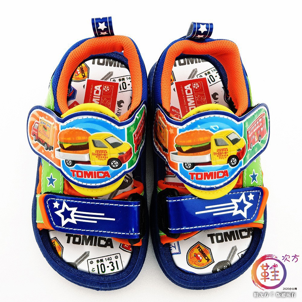 鞋次方 可愛漢堡車造型涼鞋 Tomica多美汽車 TM3600