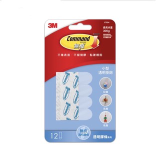 3M 37024 無痕透明膠條-小型 12入