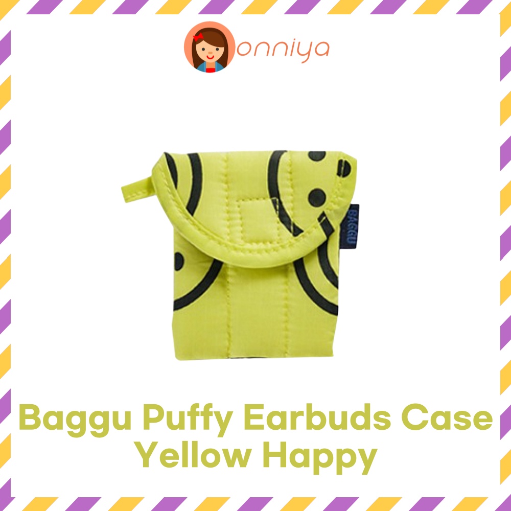 Baggu Puffy 耳塞盒黃色快樂