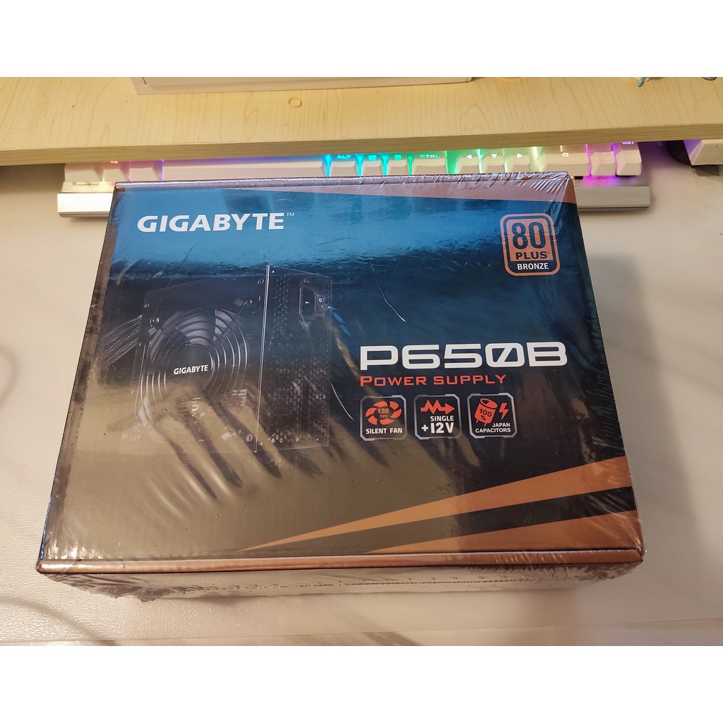 技嘉 GIGABYTE 650W 電源供應器  P650B 銅牌 全新未拆封