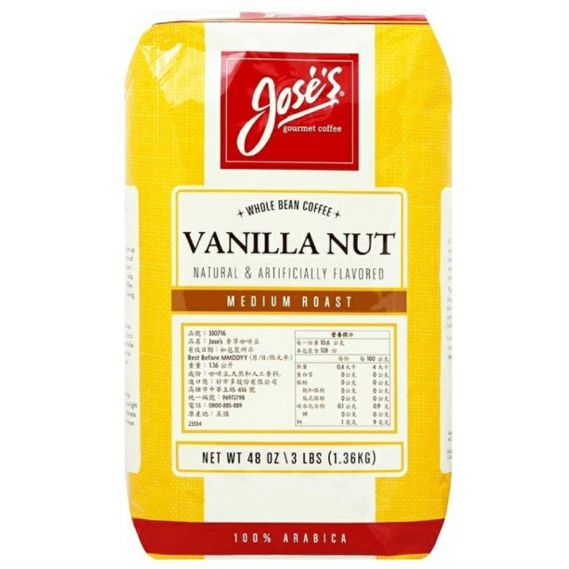 【好市多線上購物】Jose's 香草味咖啡豆  3包