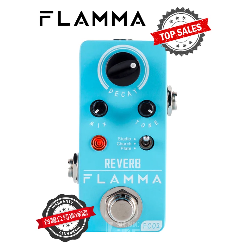 『超值首選』免運 FLAMMA FC02 效果器 Reverb 殘響 公司貨