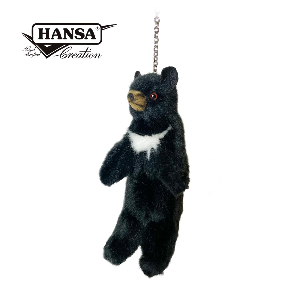 Hansa 7997-黑熊鑰匙圈15公分高