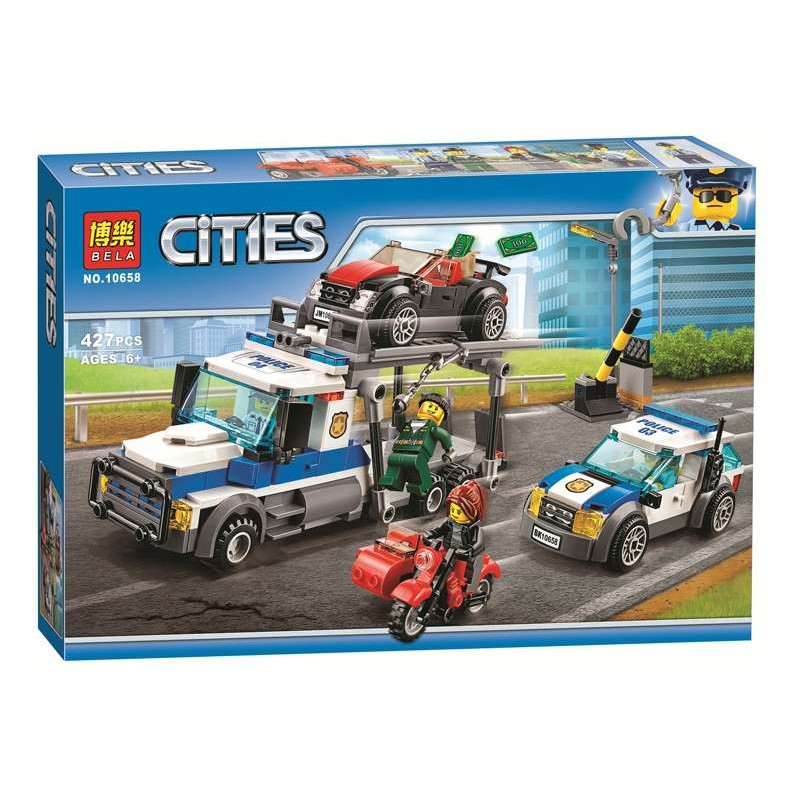 磚塊積木-博樂10658搶劫汽車運輸車城市警察系列相容LEGO非樂高60143