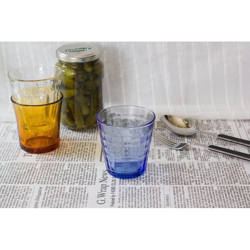 緋聞 🍒 Duralex Prisme (8件) 170ml / 法國 / 酒杯 / 玻璃杯 / 透明藍 / 海水藍🍹