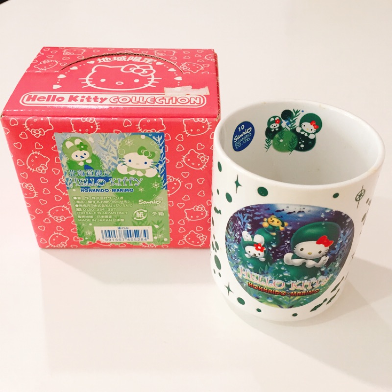日本製《Hello Kitty北海道限定茶杯》綠葉款