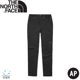 【The North Face 女 防風防潑軟殼長褲 AP《黑》】7QO3/防風長褲/休閒長褲/運動長褲/登山褲