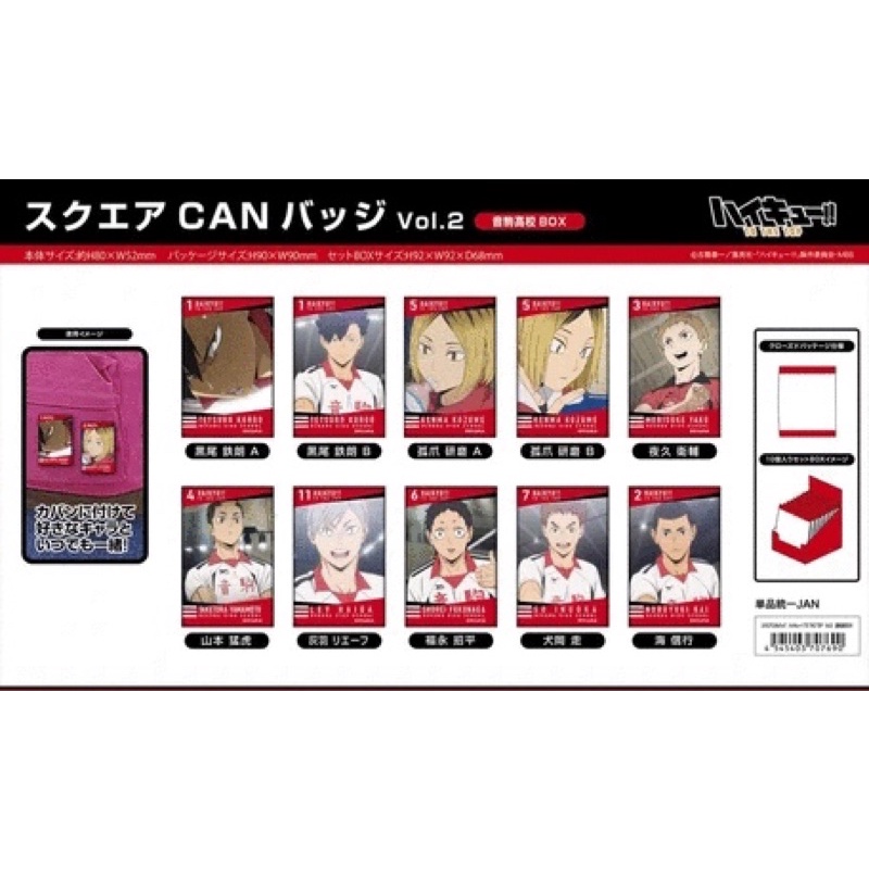 尋寶日排球少年別針長型別針音駒高校黑尾鐵朗孤爪研磨夜久衛輔山本猛虎福永招平犬岡走海信行灰羽列夫