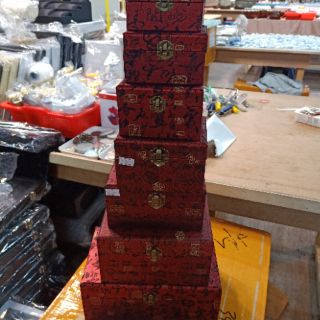 遇見~中國風古字錦盒 木盒 擺件收藏盒 珍藏玉器包材 首飾盒 佛珠盒 沉香盒 錦盒 錦囊 佛珠 文玩 核桃 玉器 手把