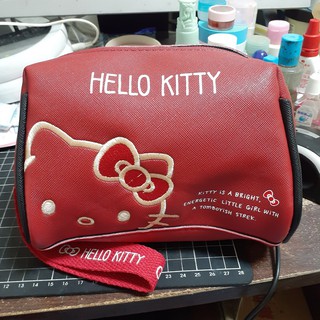 Hello Kitty 電繡手挽包 手拿包/化妝包/萬用包