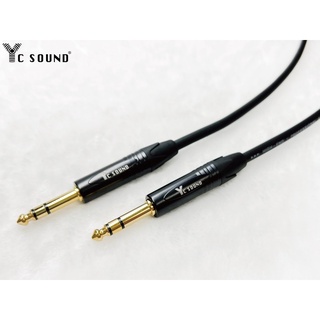 手工 進口品質 6.3mm TRS 音源線 立體 雙聲道 導線 MIC麥克風線 監聽喇叭線 樂器線 效果器 立體頭