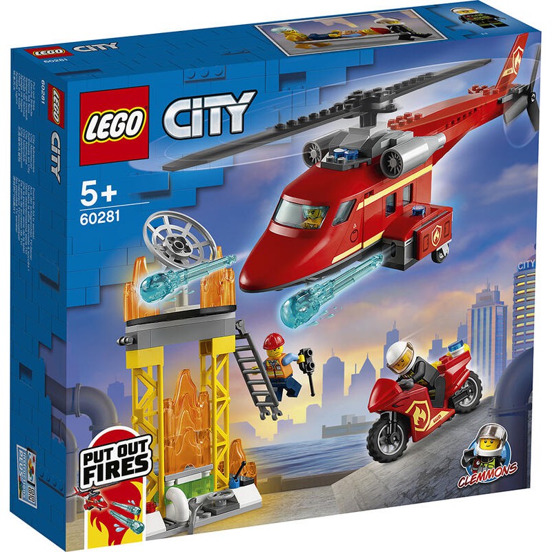 LEGO 樂高 積木 城市系列 CITY 消防救援直升機 60281