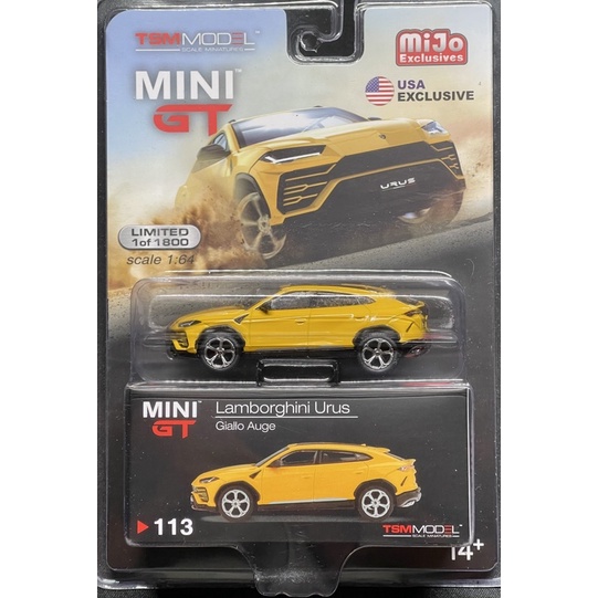-78車庫- MINI GT minigt #113 Lamborghini Urus mijo TSM 美版 吊卡