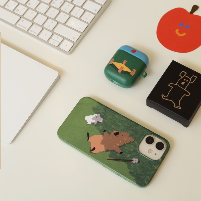 現貨轉賣~都是iPhone 12mini～韓國插畫家Dinotaeng手機殼～一起帶走的話會更便宜