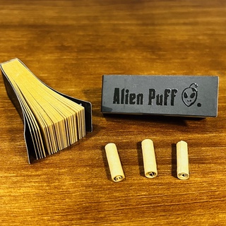 👽Alien Paper Filter Tips 手捲 紙濾嘴 天然帶摺 60mm*20mm