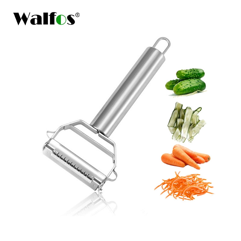 Walfos 304 不銹鋼多功能削皮器和切絲刀土豆削皮器胡蘿蔔廚房工具