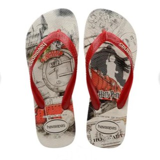現貨/24/999 新品 HAVAIANAS HARRY POTTER 白底紅帶白字色 男款