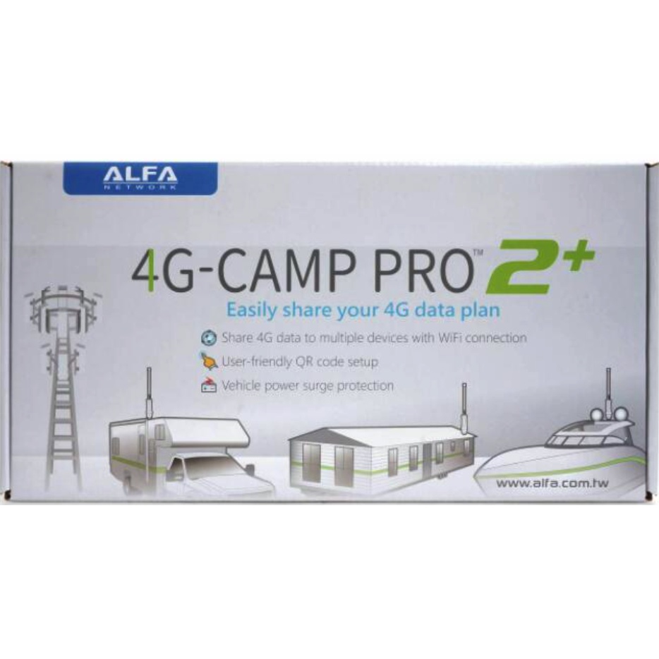 台灣製造 ALFA 4G Camp Pro2+ 4G LTE 戶外 CPE WIFI分享器 無線路由器+天線 訊號加強組