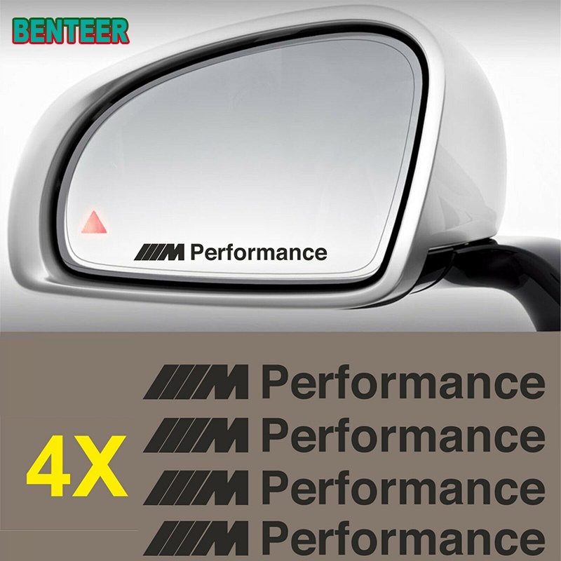 （現貨）M Performance 車貼紙適用於寶馬1 2 3 4 5 6 7系 X1 至X7E46等內後視鏡裝飾